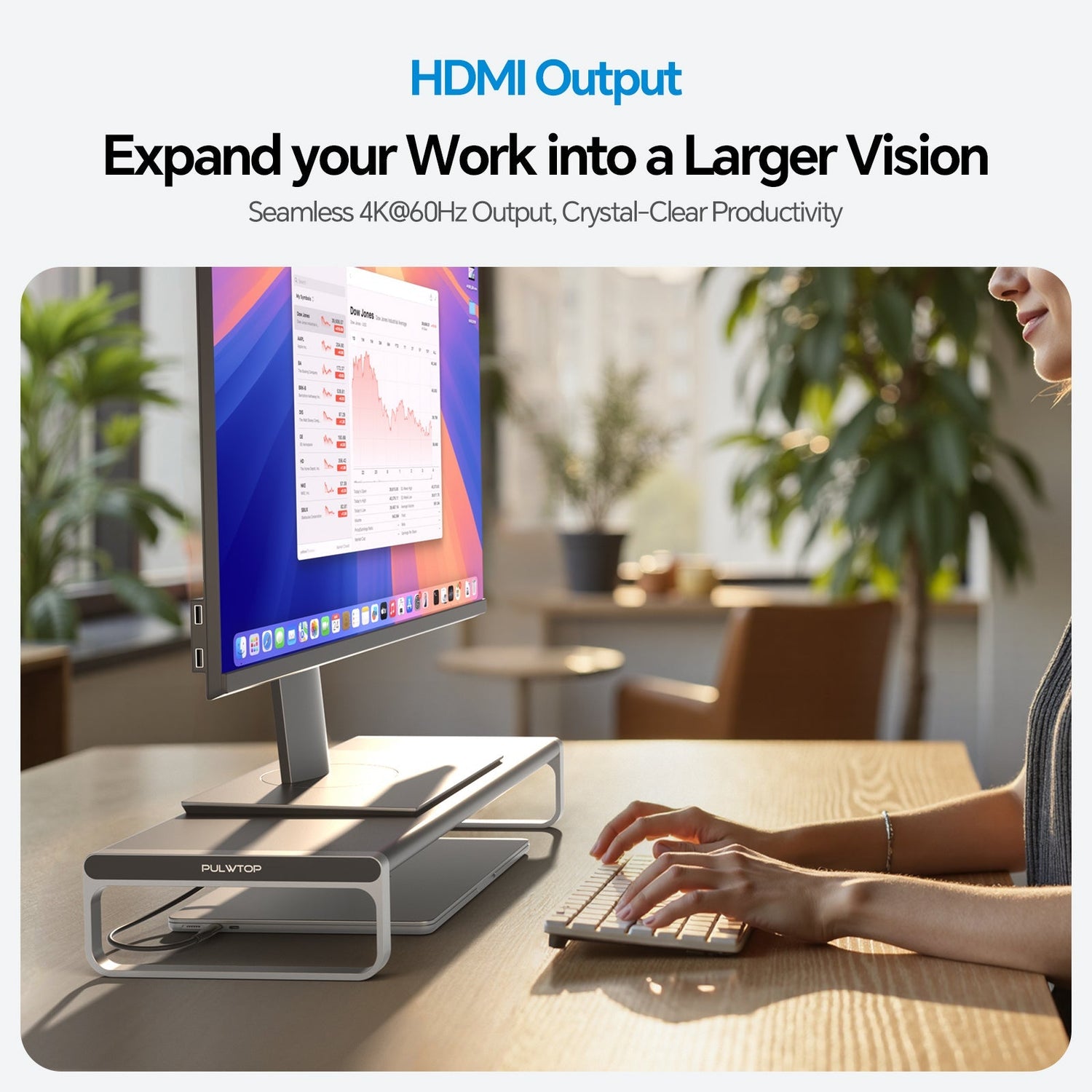 Upgrade Your Workspace: PULWTOP Ultimate 13-in-1 Desktop Docking Station and Monitor Stand