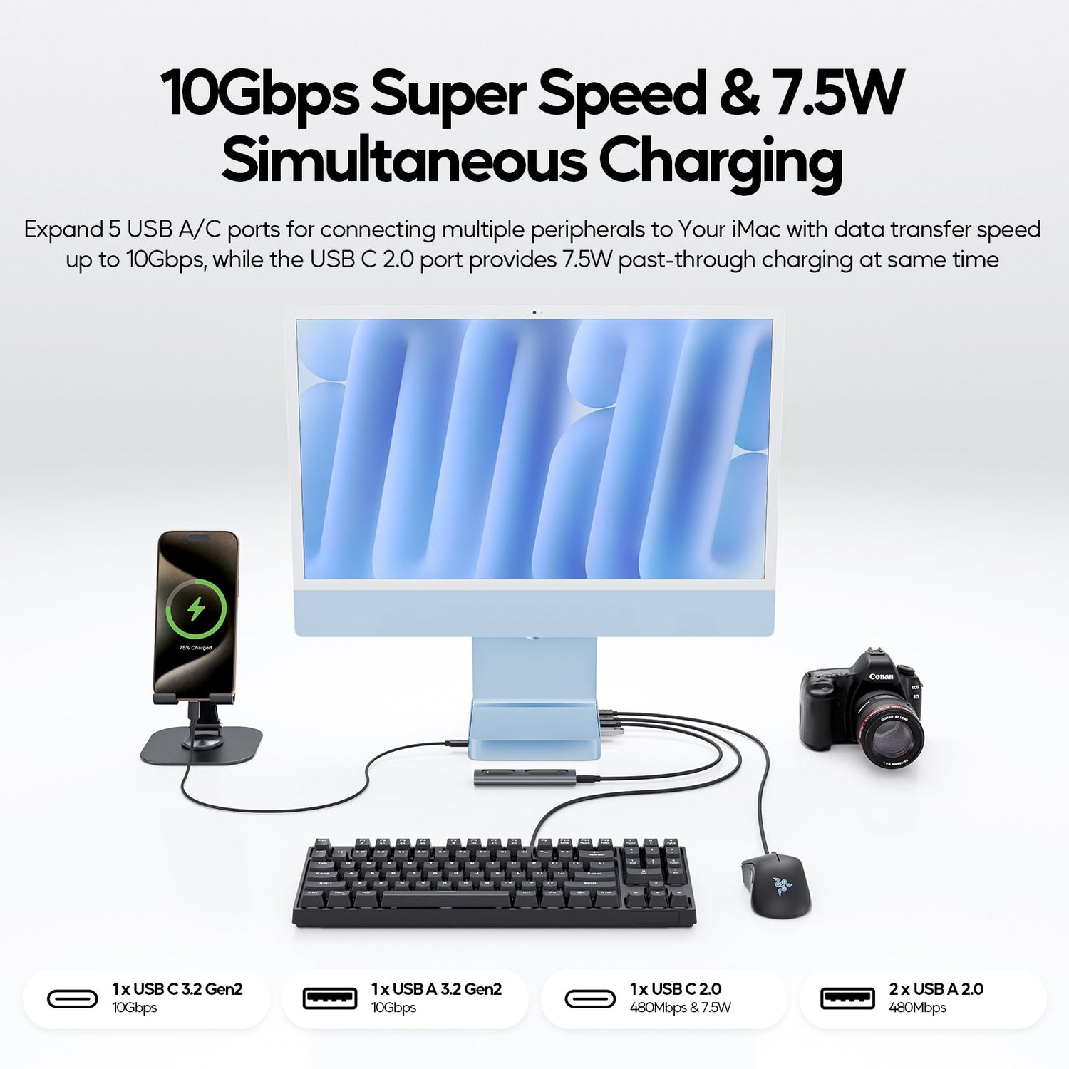 Unlock Your iMac 24" Potential: A Deep Dive into the PULWTOP BD182C Docking Station