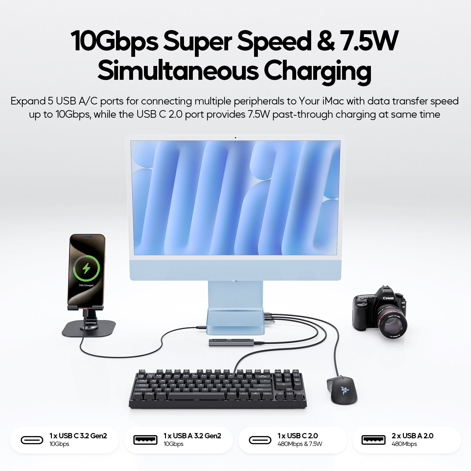 Unlock Your iMac 24" Potential: A Deep Dive into the PULWTOP BD182C Docking Station