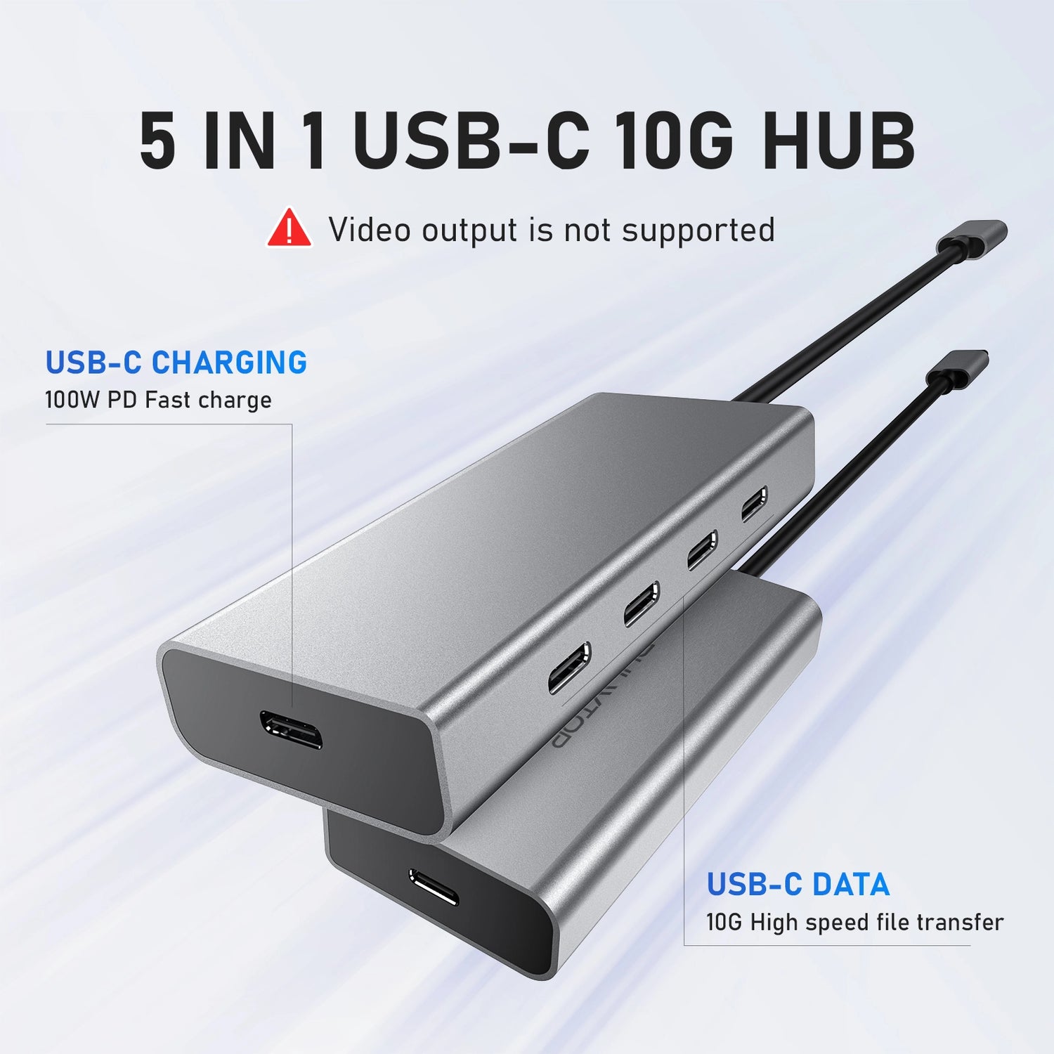 PULWTOP 5 Port USB C Hub 10Gbps