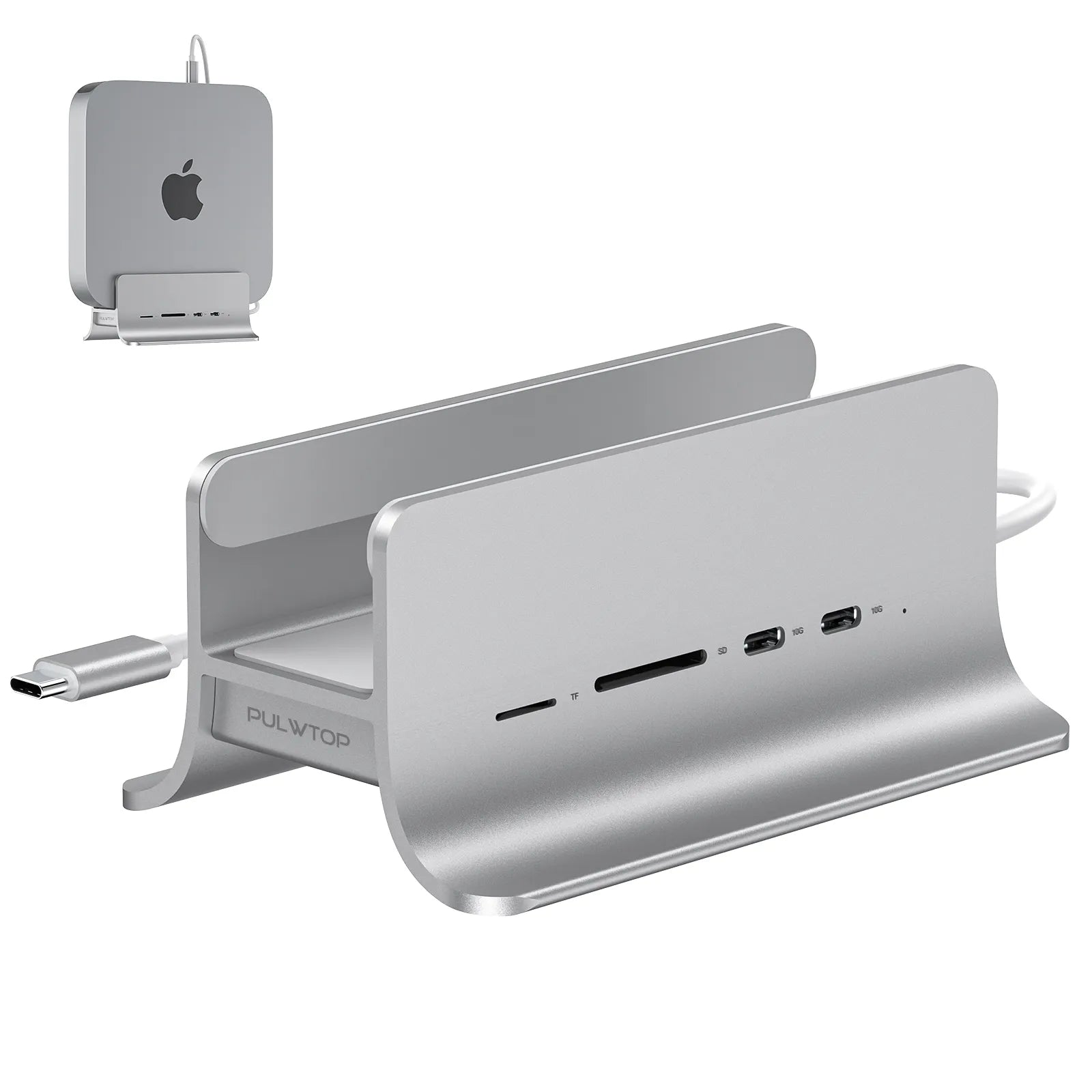 PULWTOP USB C Hub for Mac Mini, 5 in 1USB Hub Adapter Support M.2 NVMe PULWTOP USB C Hub for Mac Mini, 5 in 1USB Hub Adapter Support M.2 NVMe