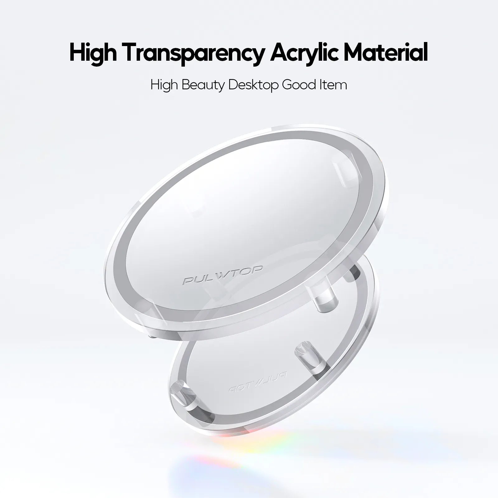 PULWTP Clear Acrylic Desk Stand for Mac Mini M4/M4 Pro 2024