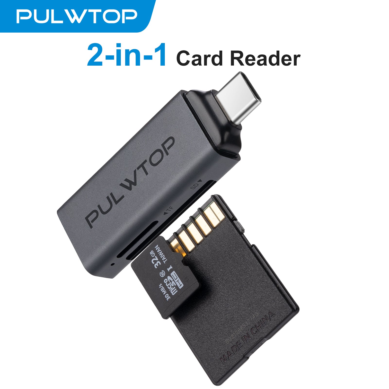 PULWTOP USBC to SD UHS104Mb/s microSD UHS-I 104Mb/s