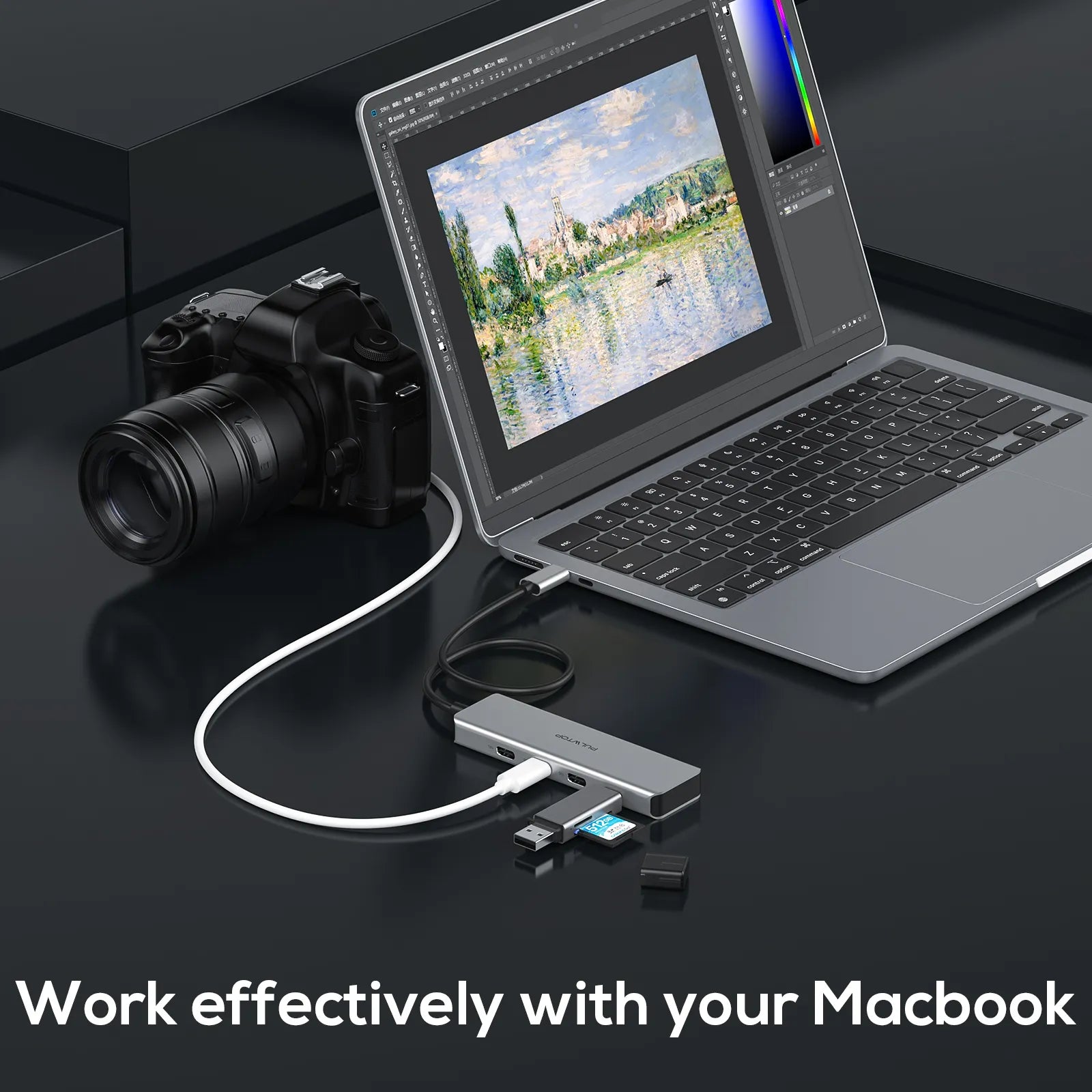 USB C Hub 10Gbps with 4 USB 3.0 Ports for MacBook Pro/Air, iMac, iPad, Phone, Dell, HP, Lenovo, Surface Pro, Chromebook and More