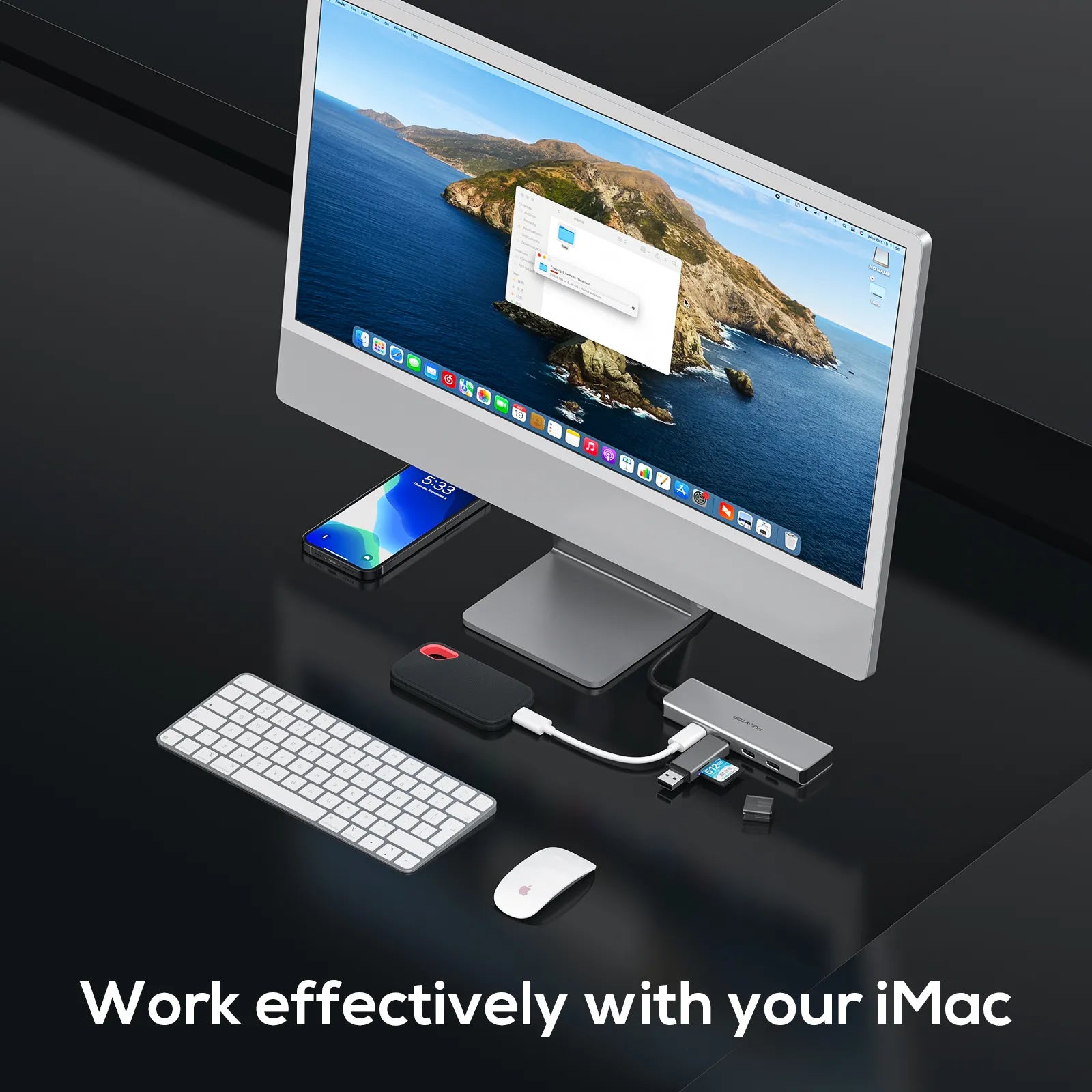 USB C Hub 10Gbps with 4 USB 3.0 Ports for MacBook Pro/Air, iMac, iPad, Phone, Dell, HP, Lenovo, Surface Pro, Chromebook and More