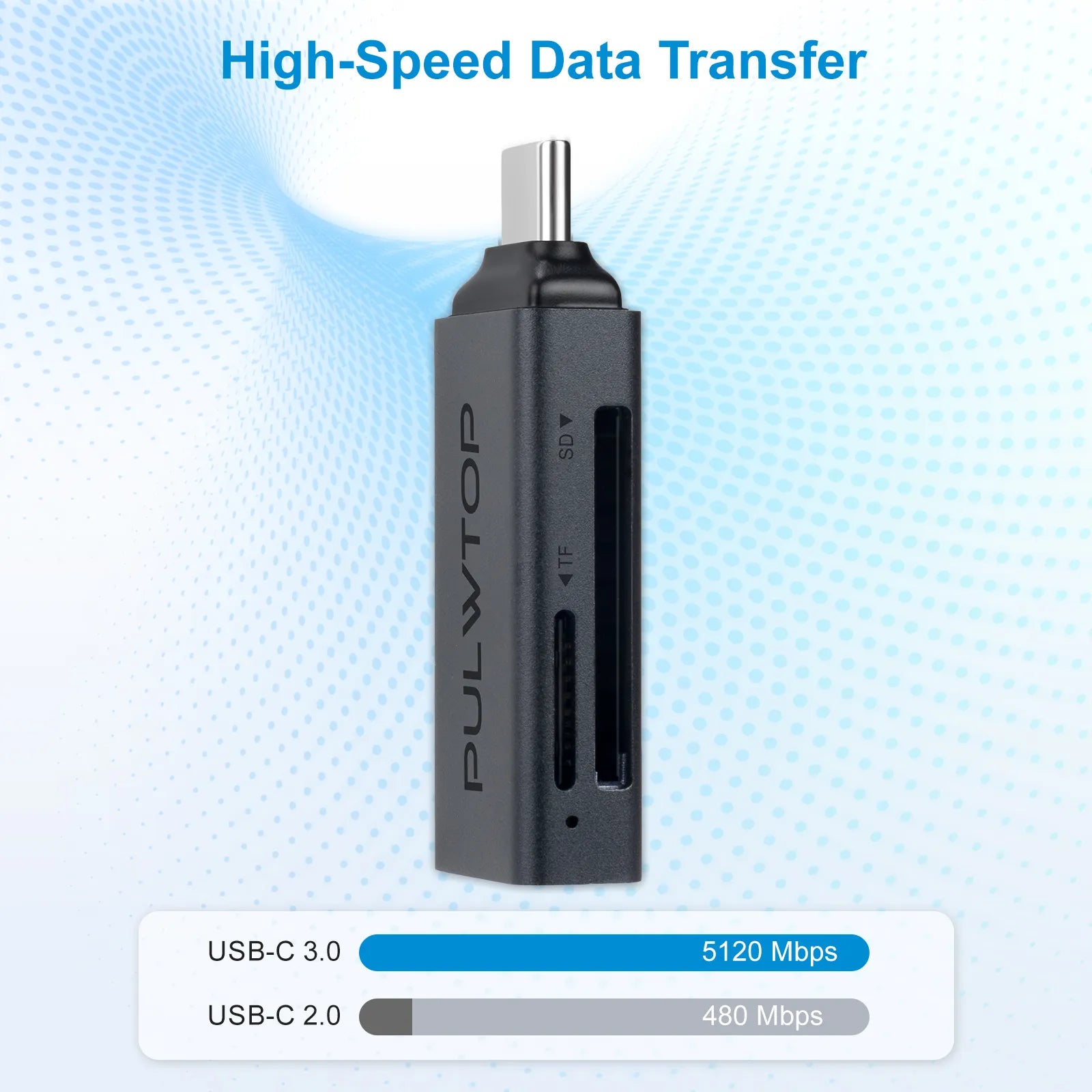 PULWTOP USBC to SD UHS104Mb/s microSD UHS-I 104Mb/s