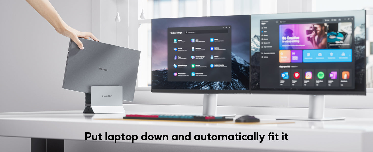 Declutter & Cool Down: PULWTOP 11-in-1 Vertical Dock Turns Your Windows Laptop into a Dual 4K Powerhouse