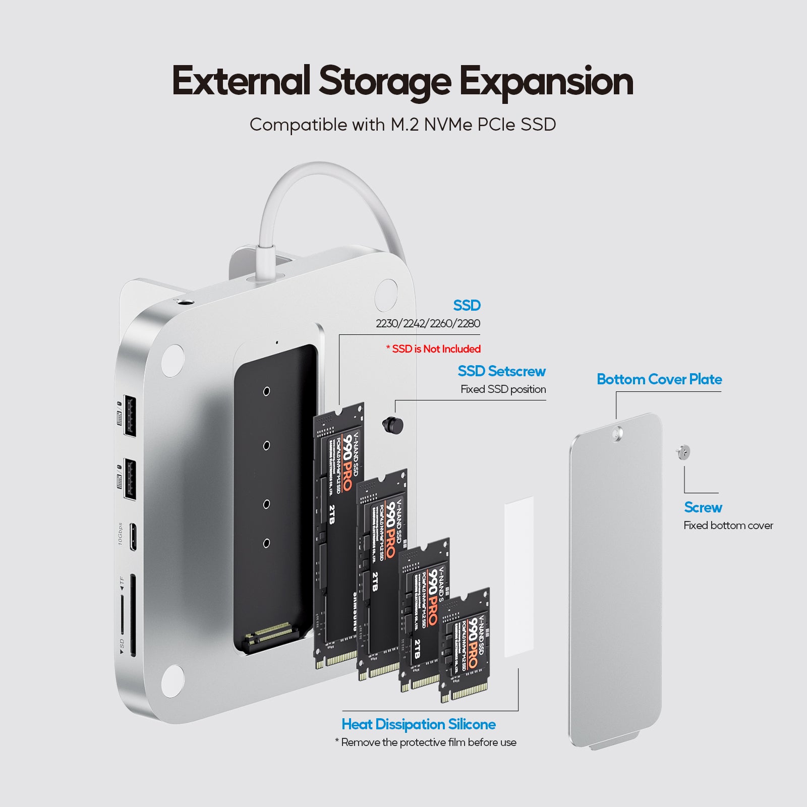 新品未使用 Mac Mini M4 対応ハブ USB C SSD(Amazon | 【SSD 新品未使用 Mac Mini M4 対応ハブ USB C SSD(Amazon | 【SSD