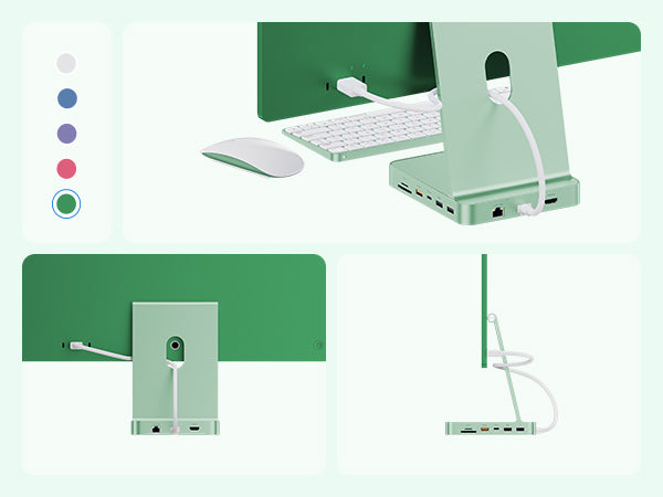 PULWTOP USB C Docking Station For iMac 24