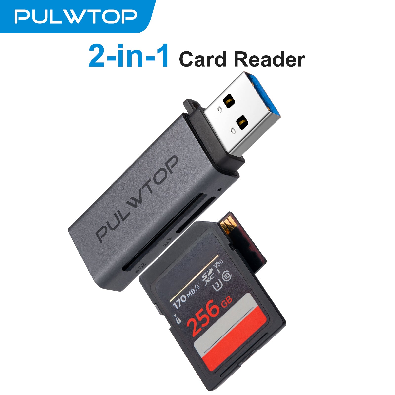 PULWTOP USBA to SD UHS104Mb/s microSD UHS-I 104Mb/s