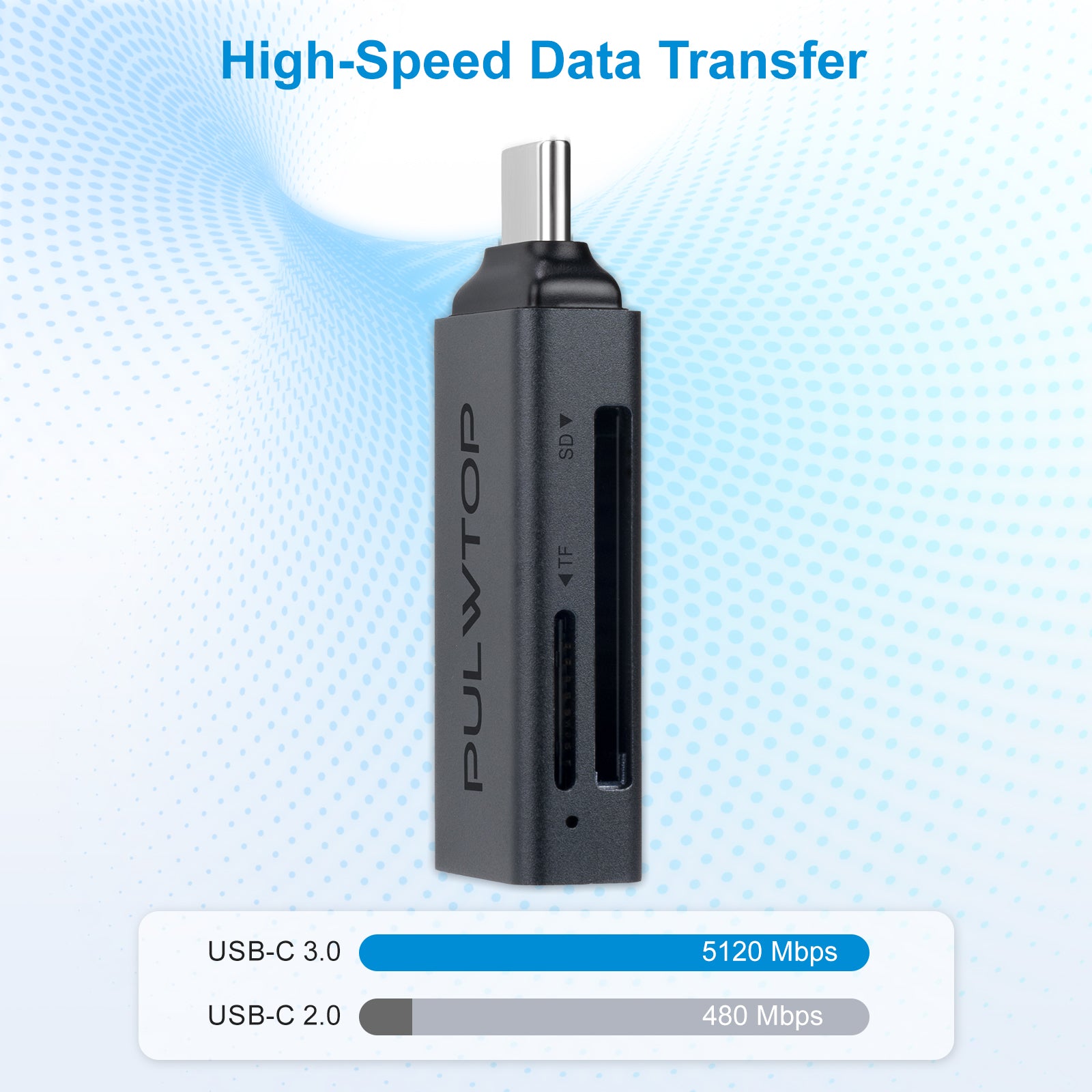 PULWTOP USBC to SD UHS104Mb/s microSD UHS-I 104Mb/s