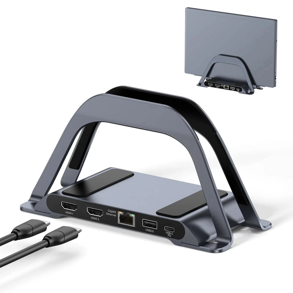PULWTOP スタンド型ドッキングステーション ブラック PULWTOP USB-Cドック 11ポート搭載モデル超簡単レビュー